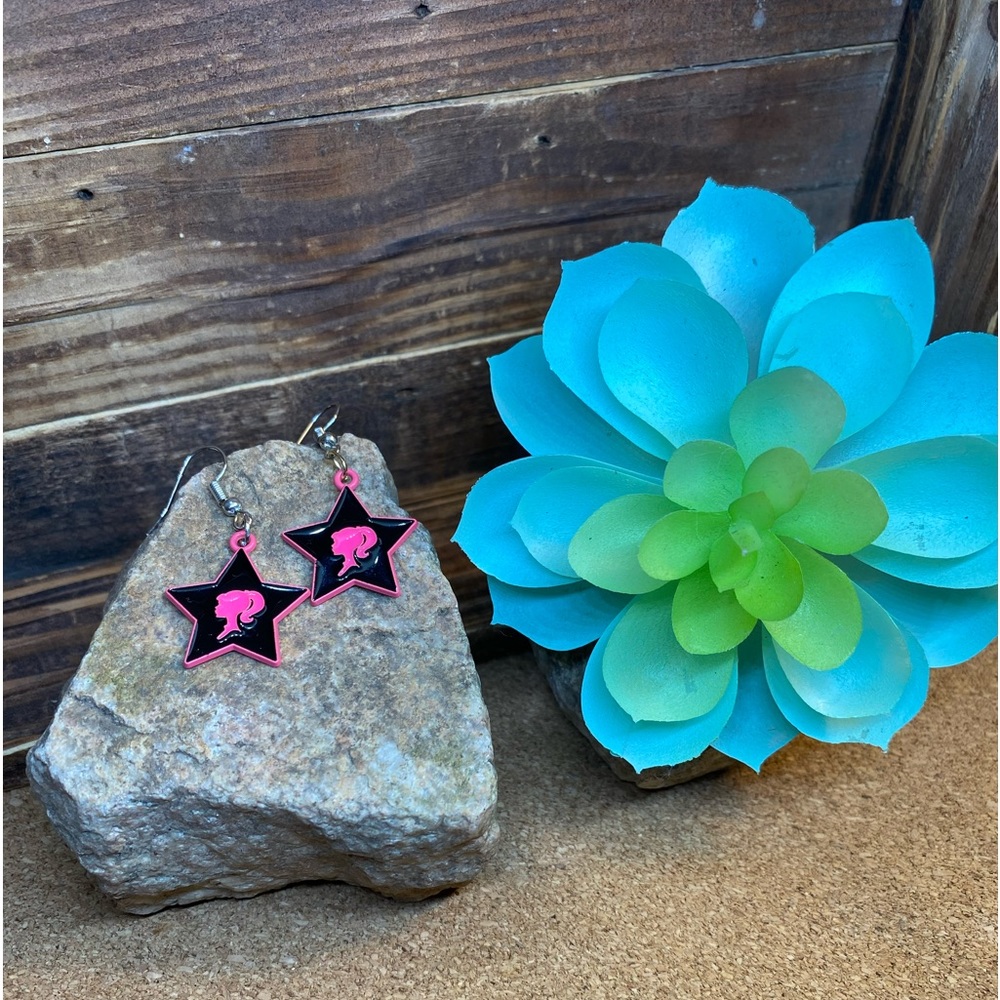 Handmade Barbie Star Earrings